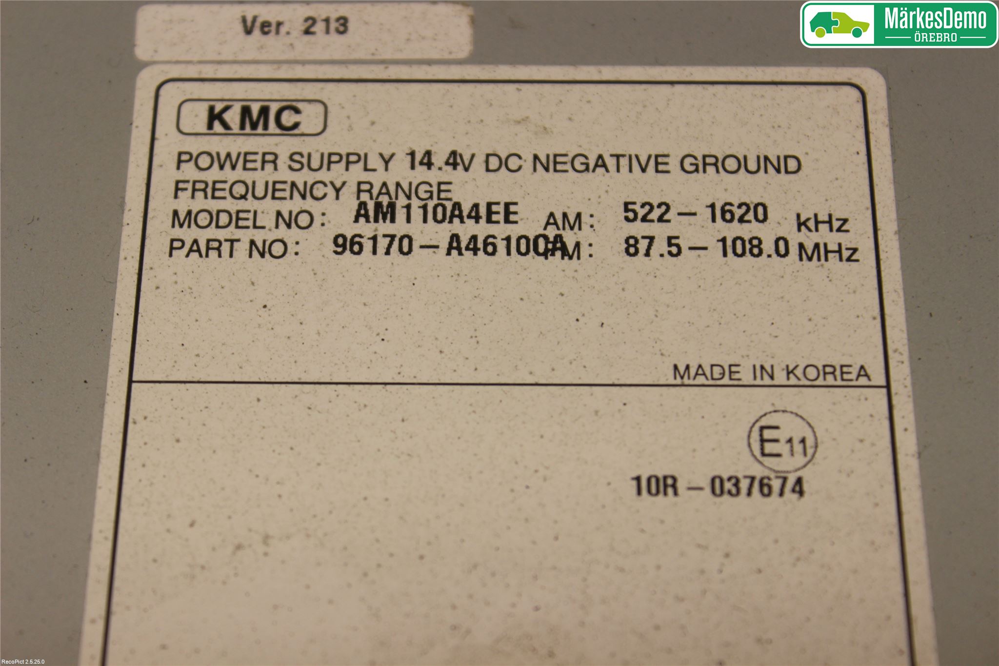 Kia CARENS III 13-19 Cd Radio - Multimediapanel