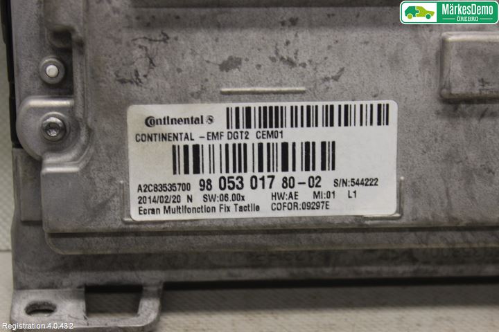 Peugeot 208 12-15 Färddator