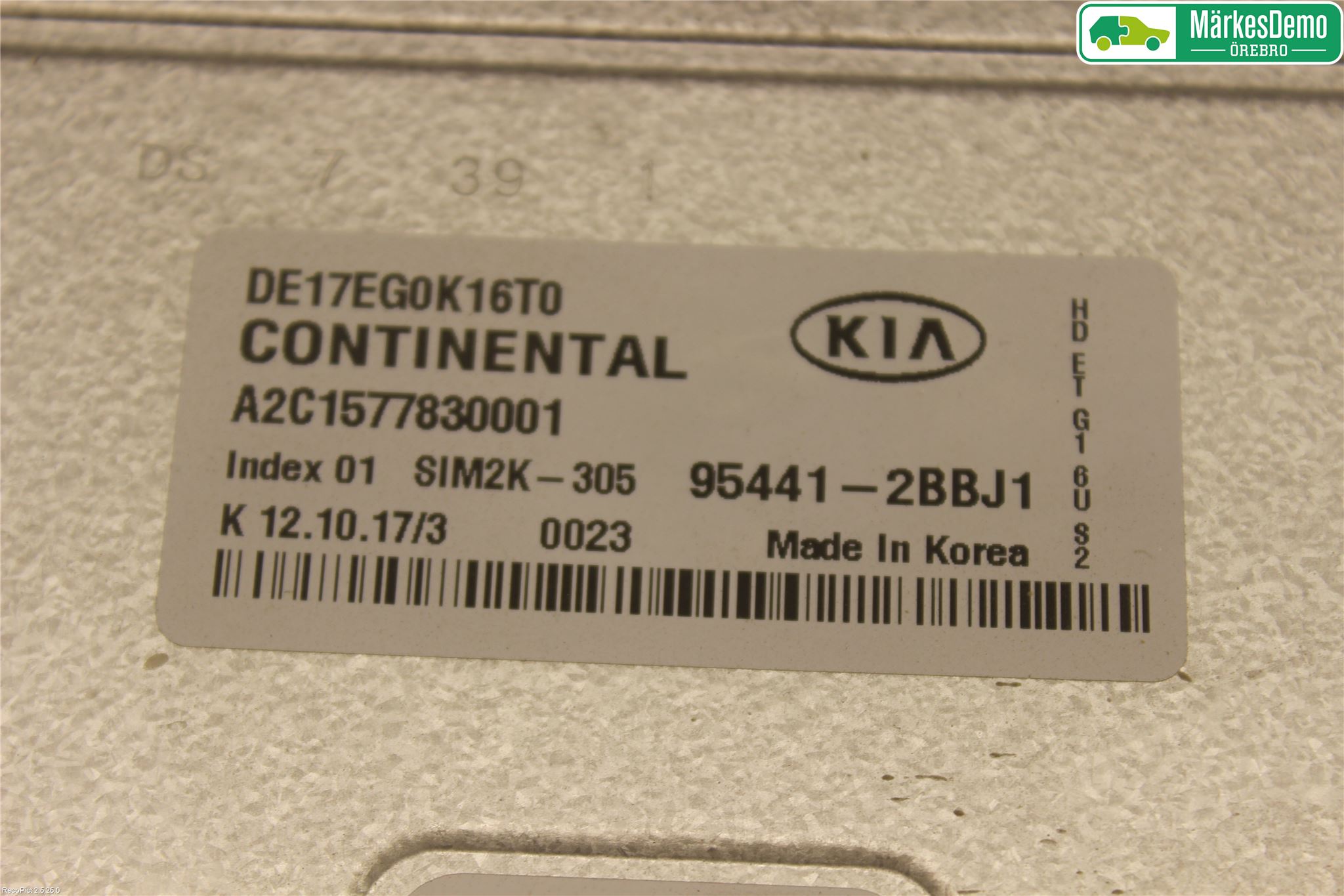 Kia NIRO (DE) 17-22 Styrenhet Växellåda