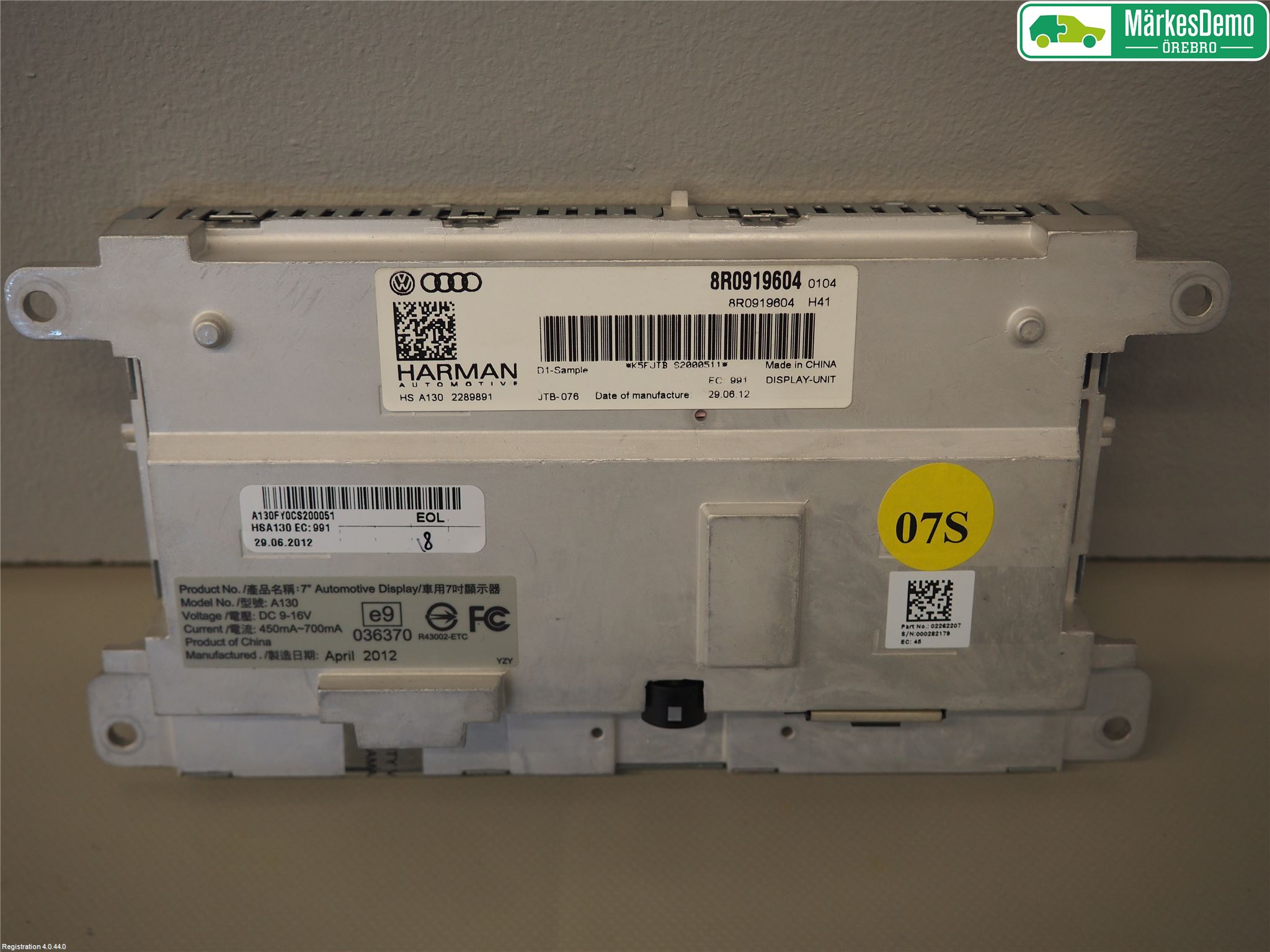 Audi Q5 09-16 Multifunktionsdisplay