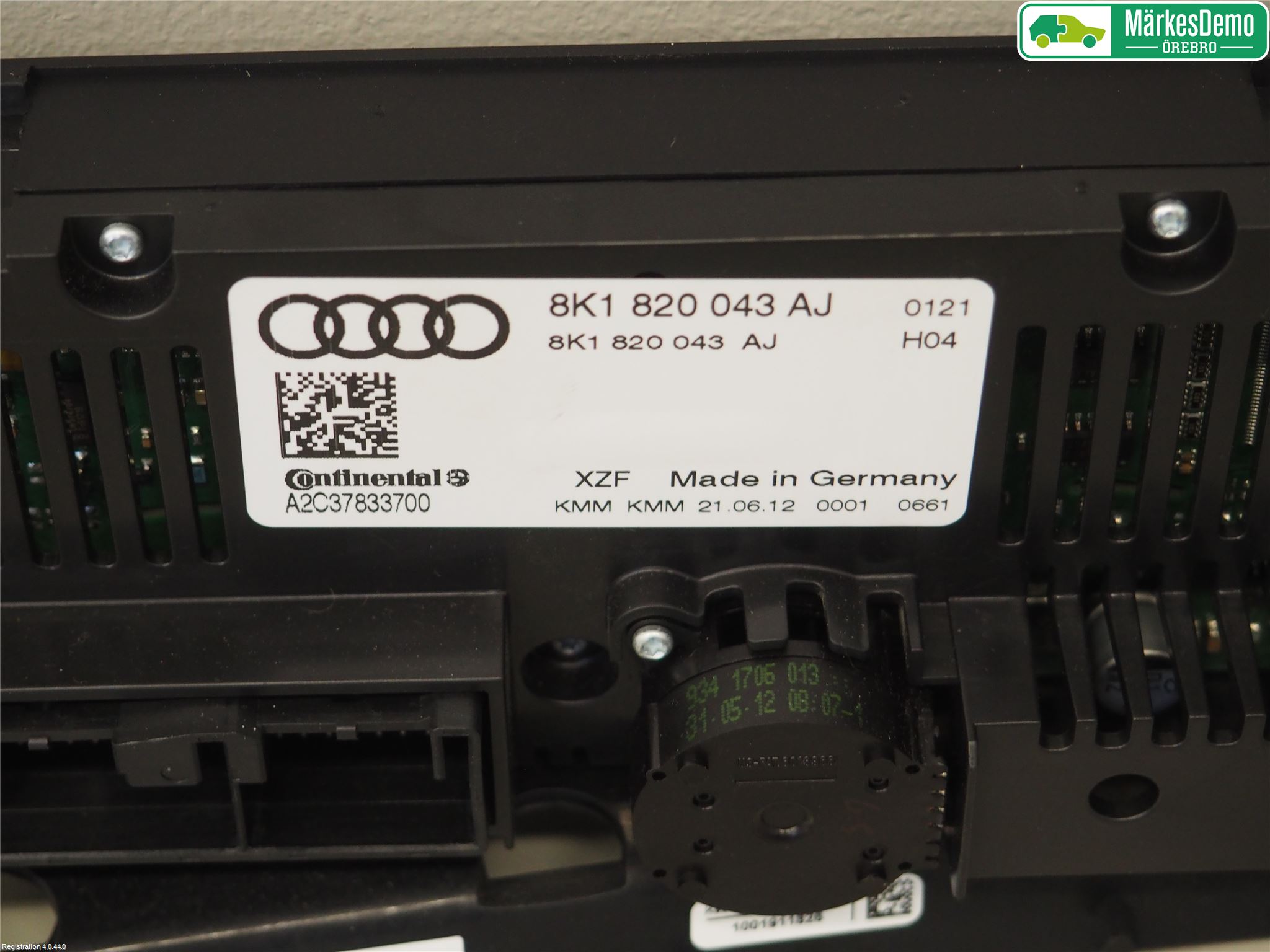 Audi Q5 09-16 Ac Styrenhet Ac Manöveren