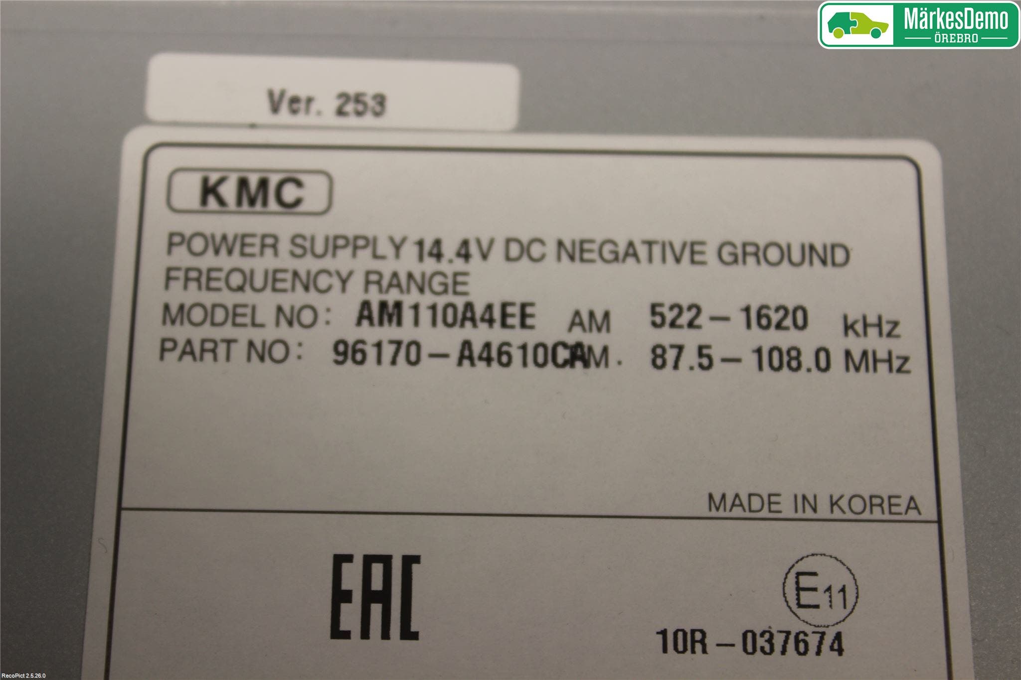 Kia CARENS III 13-19 Radio