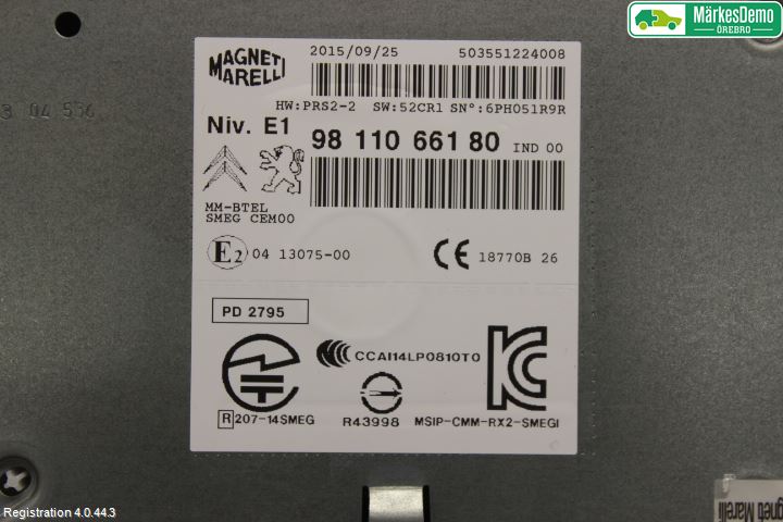 Peugeot 2008 13-20 Radio