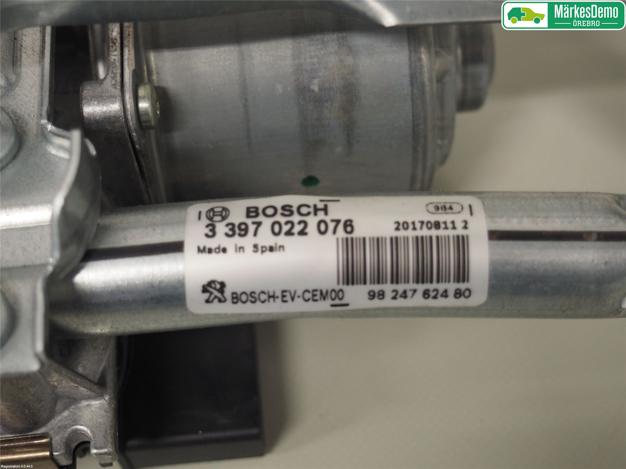 Peugeot 3008 17-24 Torkarmotor Vindruta