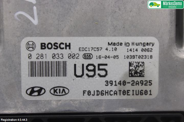 Kia CEED 12-18 Styrenhet Insprut Bensin