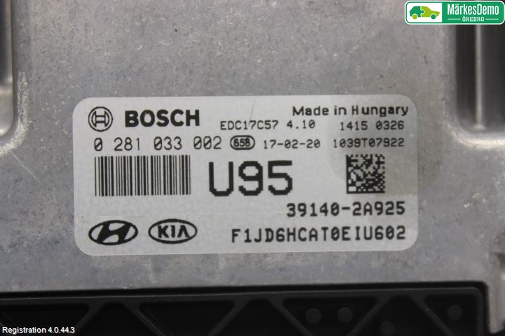 Kia CEED 12-18 Styrenhet Insprut Bensin