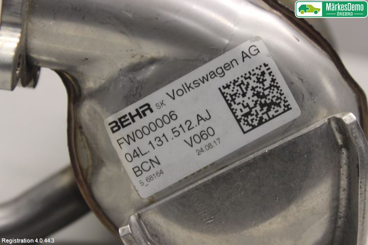 Volkswagen VW CADDY 16-20 Avgaskylare