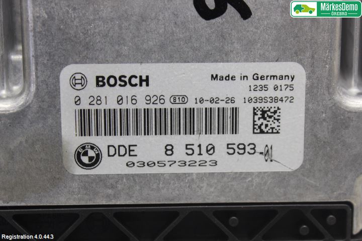 BMW X1 E84 10-15 Styrenhet Insprut Bensin