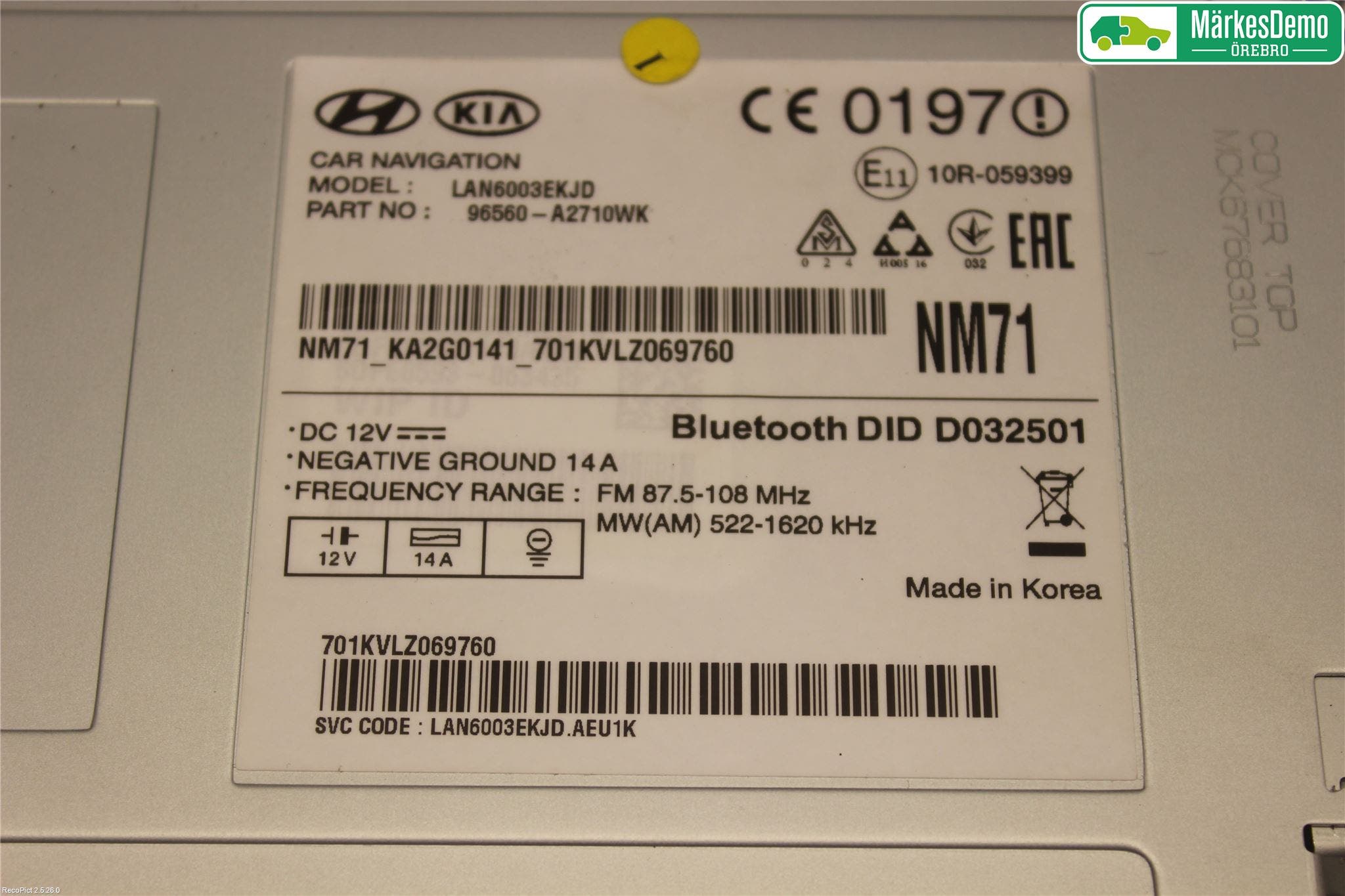 Kia CEED 12-18 Gps Navigator