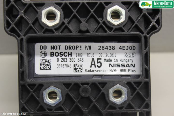 Nissan QASHQAI 14-17 Sensor Adaptiv Farthållare