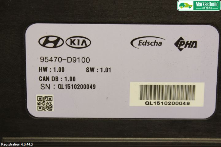 Kia SPORTAGE (SL) 11-15 Styrenhet Baklucka