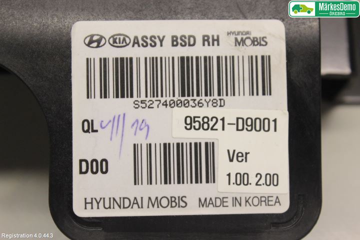 Kia SPORTAGE (SL) 11-15 Sensor Aktivt Kollisionsskydd