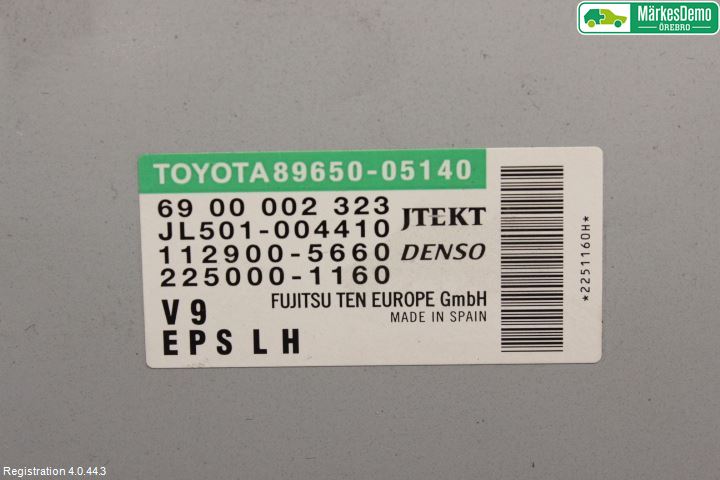 Toyota AVENSIS 09-15 Styrenhet Styrservo