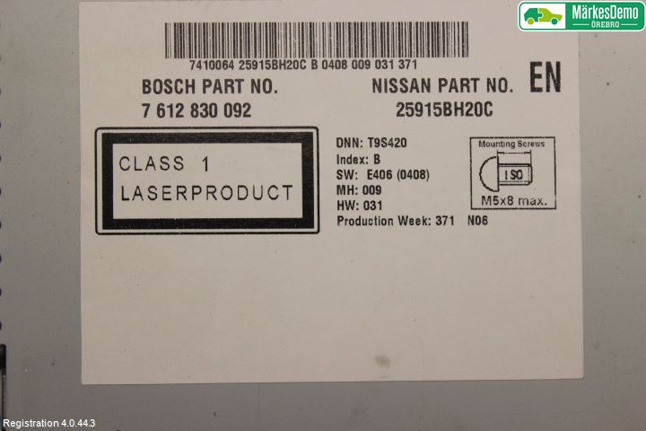 Nissan QASHQAI+2  10-14 Gps Navigator