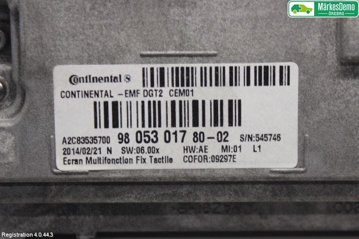 Peugeot 208 12-15 Färddator