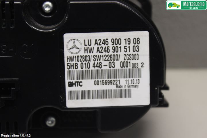 Mercedes-Benz MB A-KLASS (W176) 13-18 Ac Styrenhet Ac Manöveren