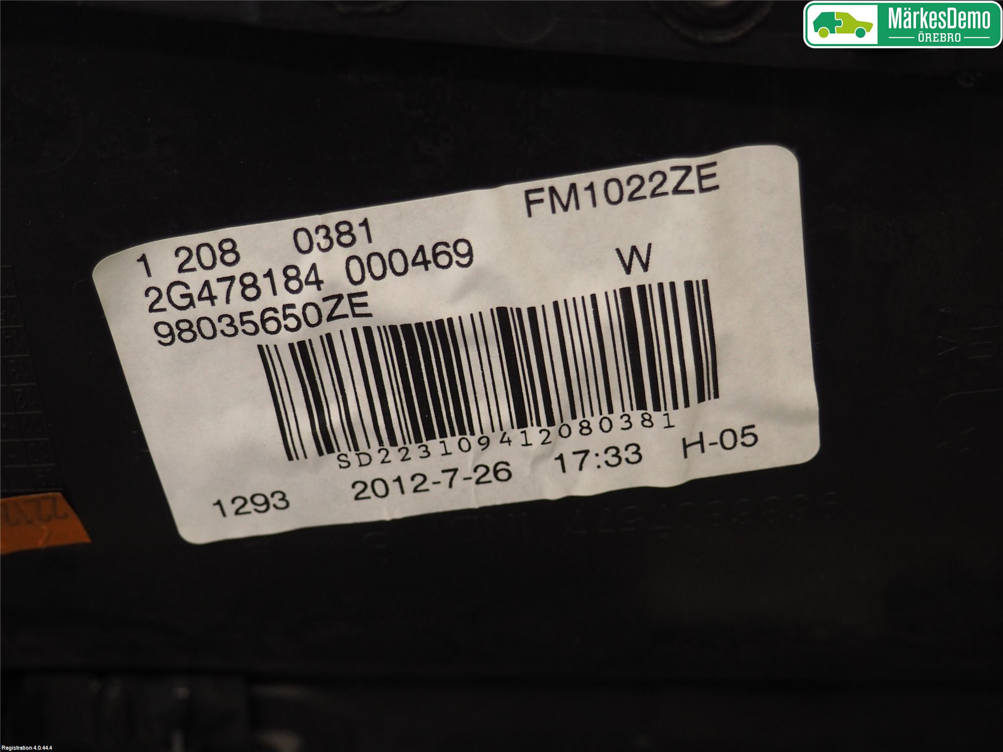 Peugeot 508 11-18 Dörrklädsel Hö