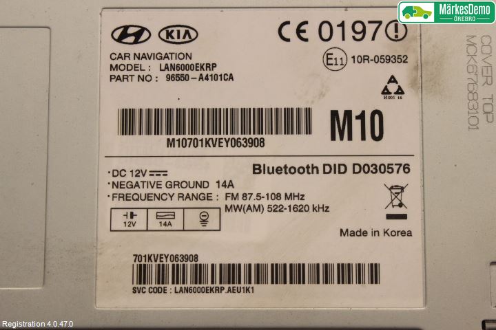 Kia CARENS III 13-19 Gps Navigator