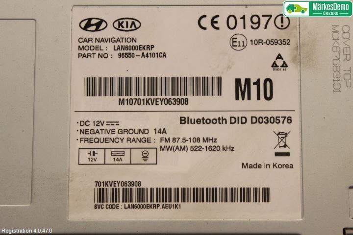 Kia CARENS III 13-19 Gps Navigator