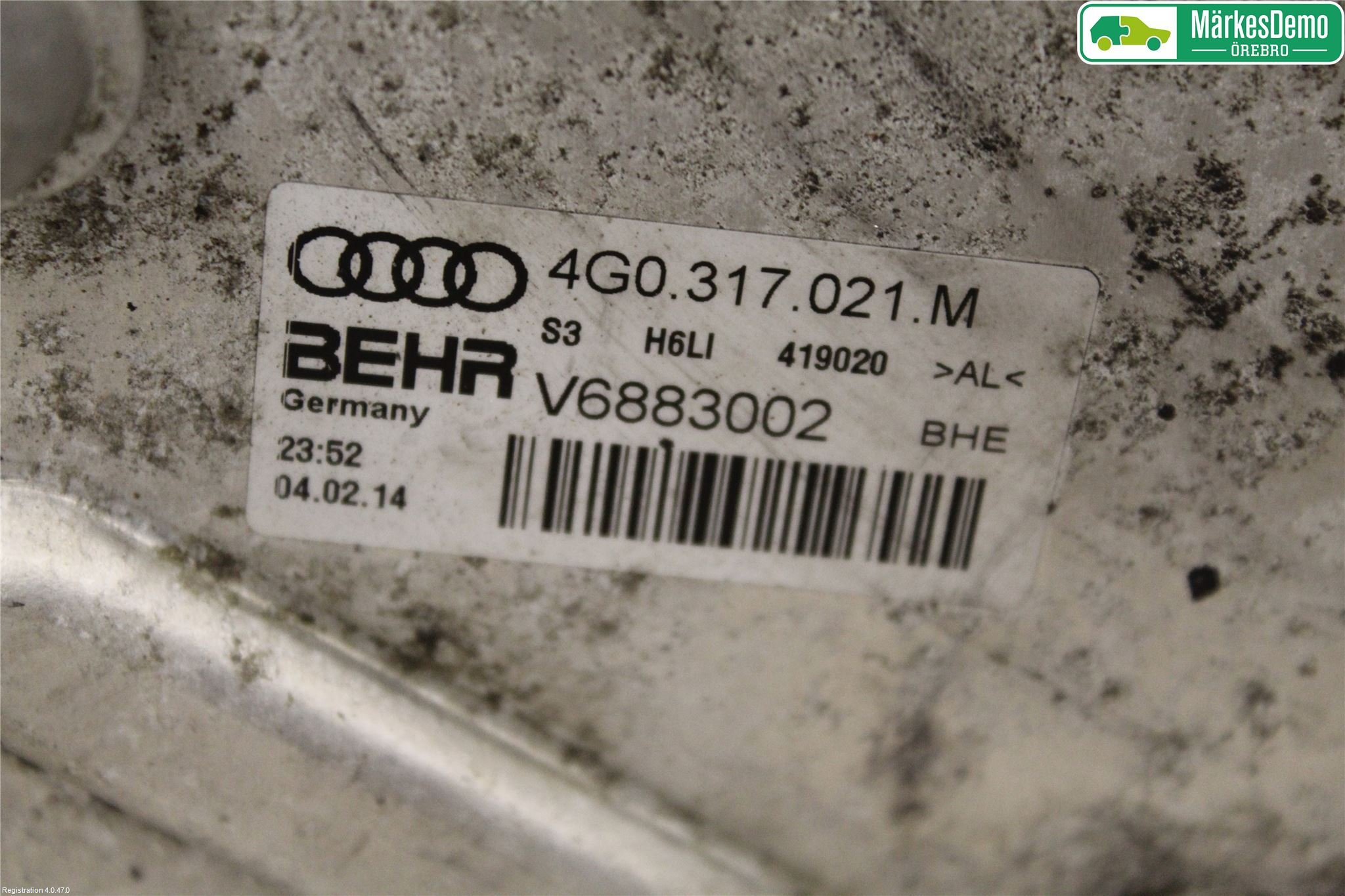 Audi A6/S6 4G 11-18 Oljekylare Automat