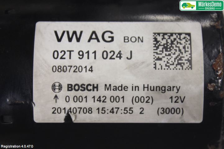 Skoda RAPID Startmotor