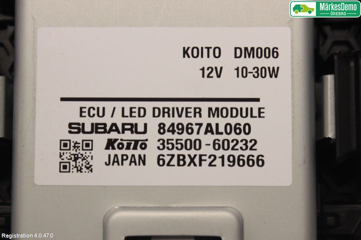 Subaru OUTBACK 15-20 Styrenhet Övrigt