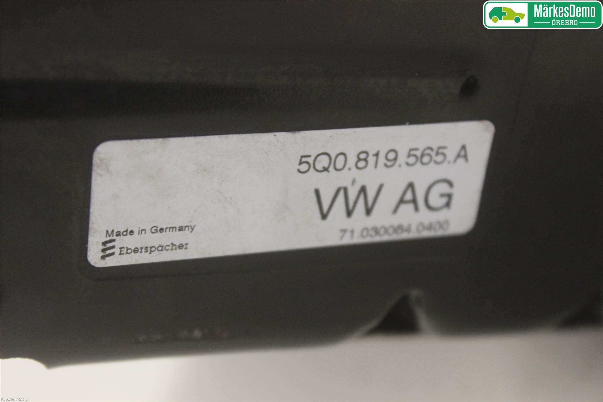 Audi A3/S3 8V 13-20 Kyl-Värme Övrigt