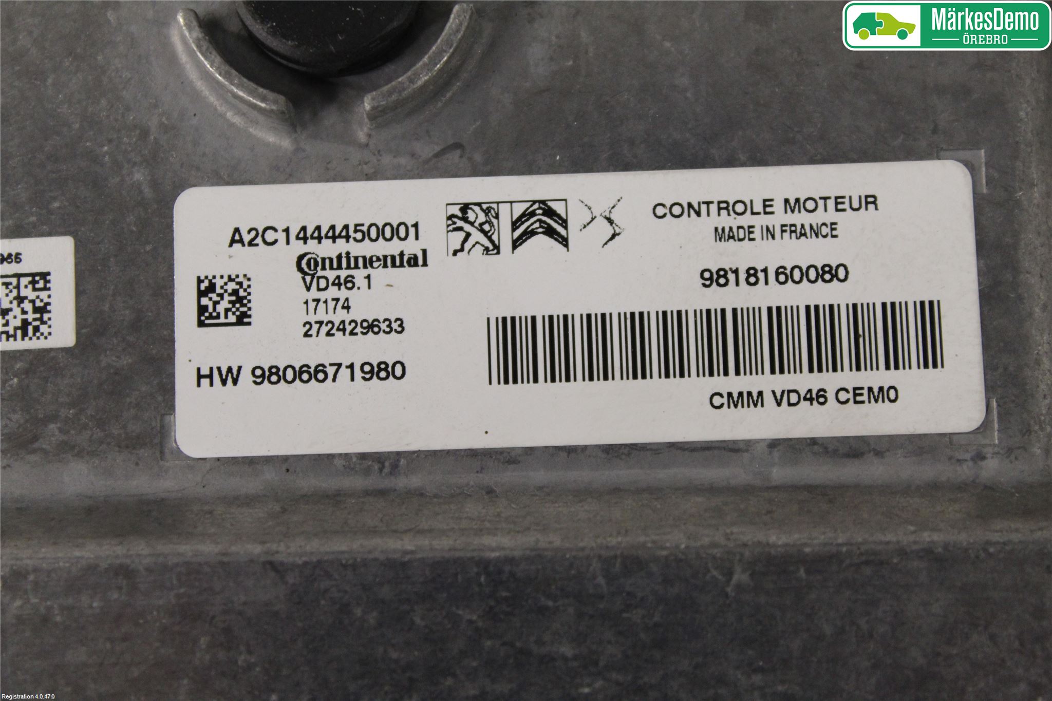 Peugeot 308 14-21 Styrenhet Insprut Bensin