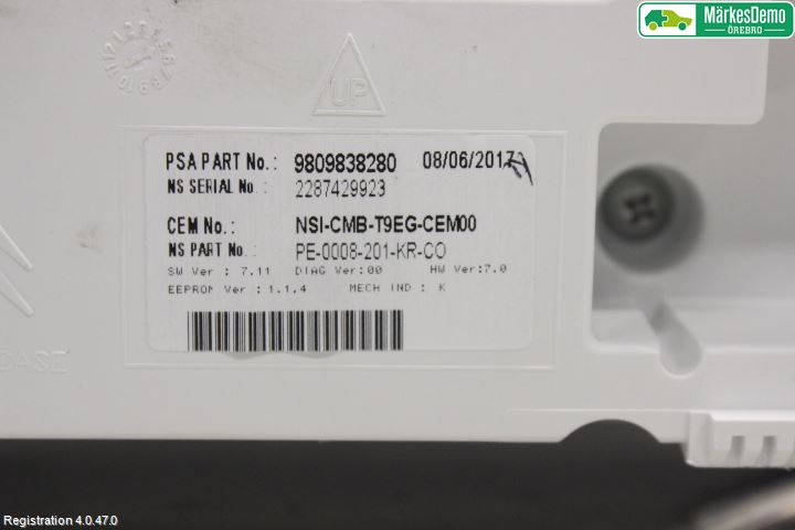 Peugeot 308 14-21 Instrument Komb
