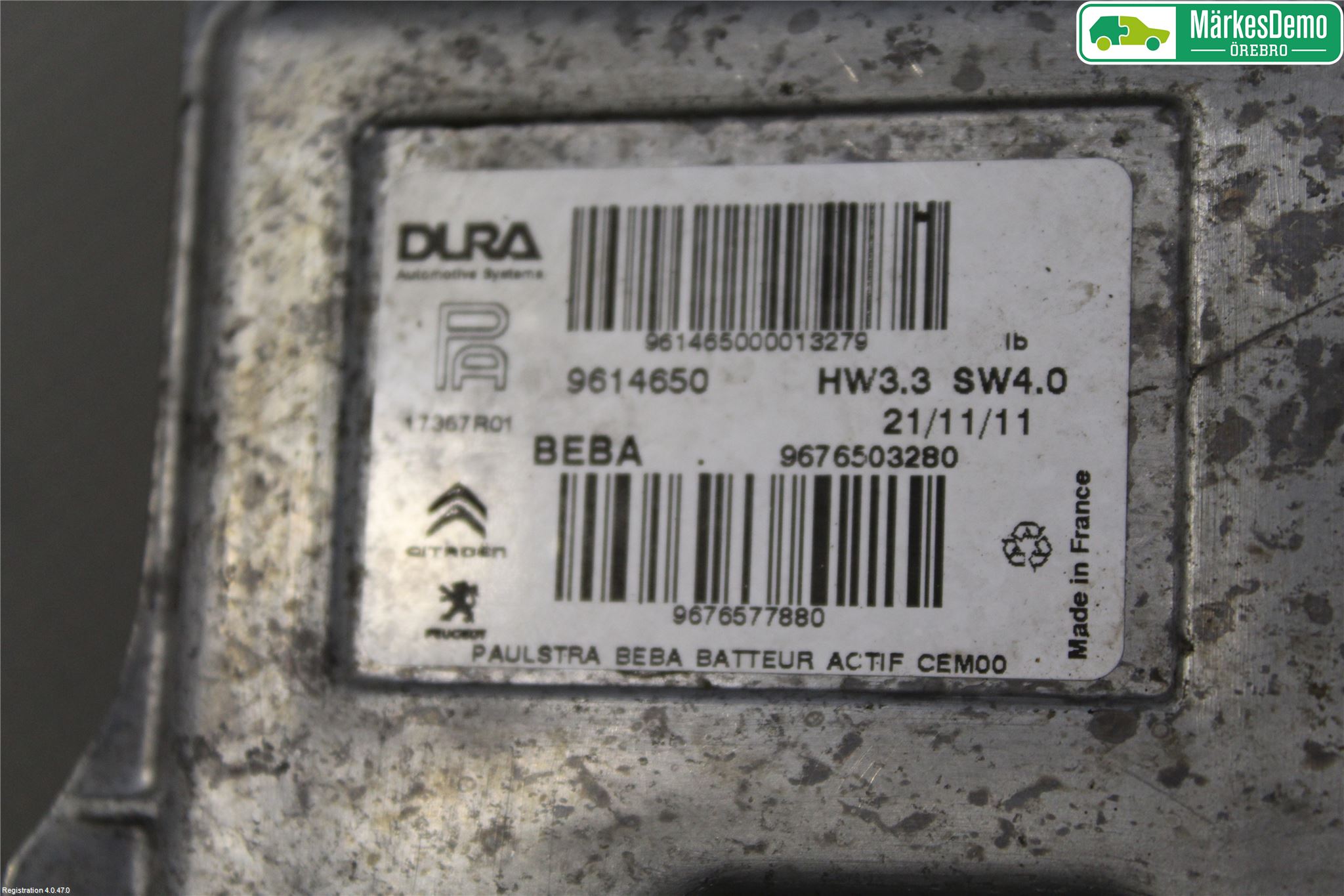 Peugeot 508 11-18 Styrenhet Fjädring