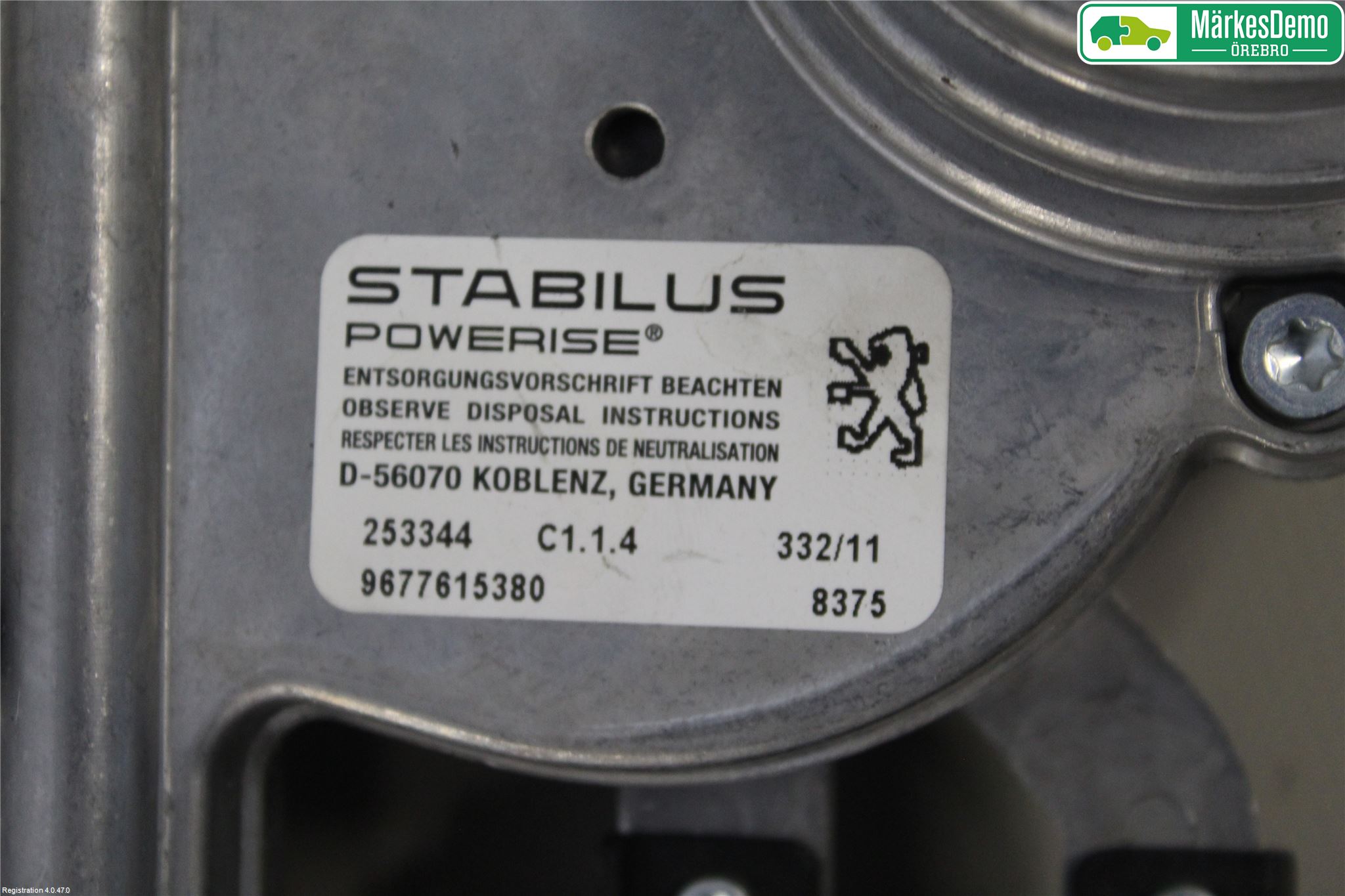 Peugeot 508 11-18 Bakluckeöppnare Automatisk