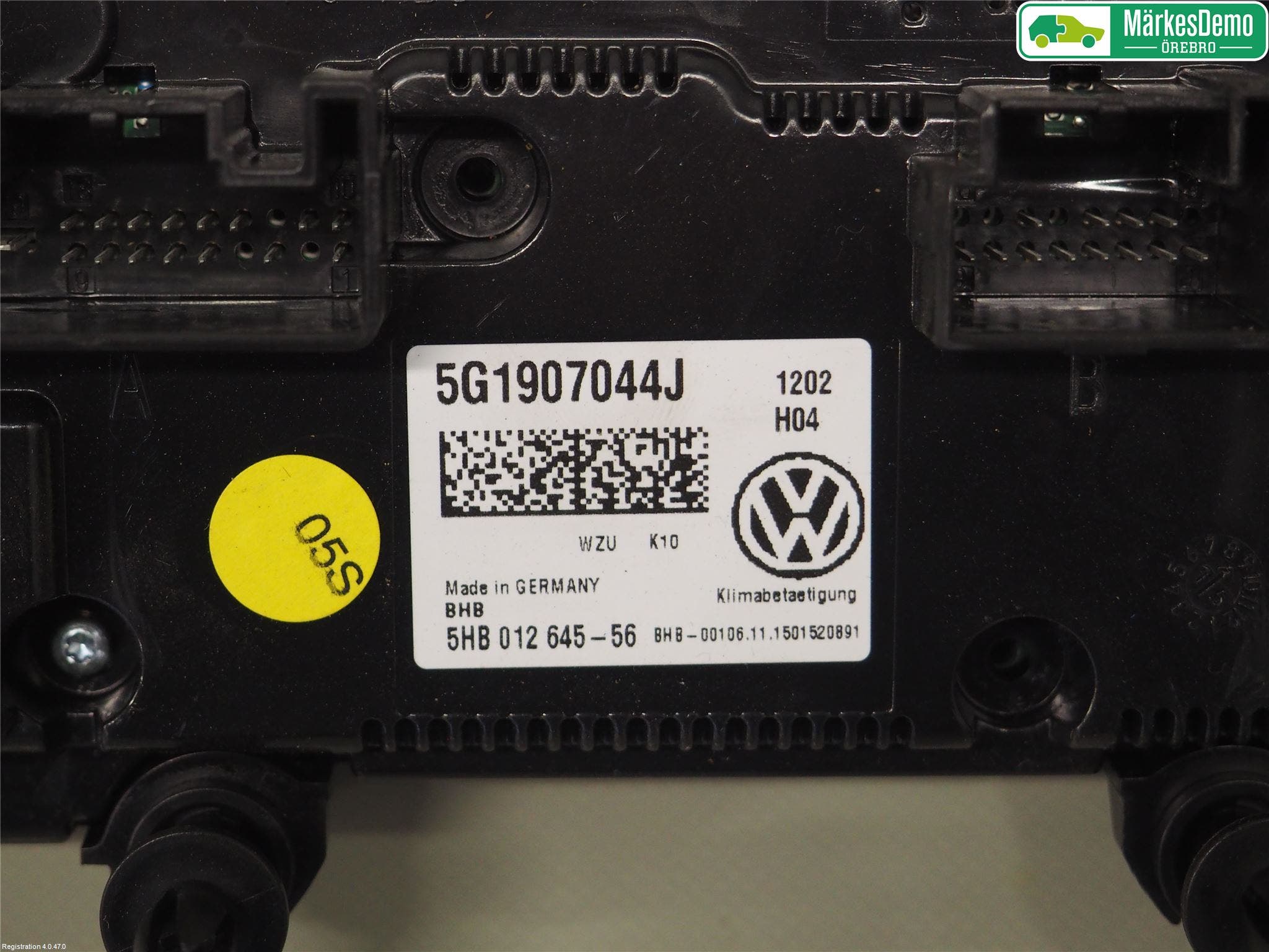 Volkswagen VW PASSAT 15-19 Ac Styrenhet Ac Manöveren