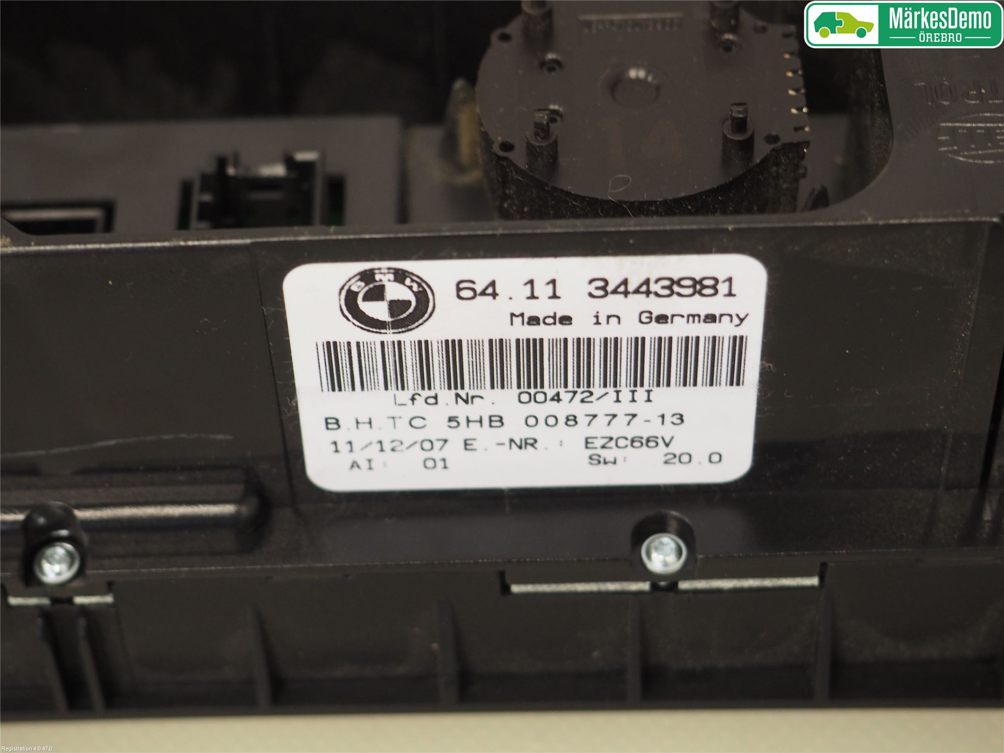 BMW X3 E83     03-10 Ac Styrenhet Ac Manöveren