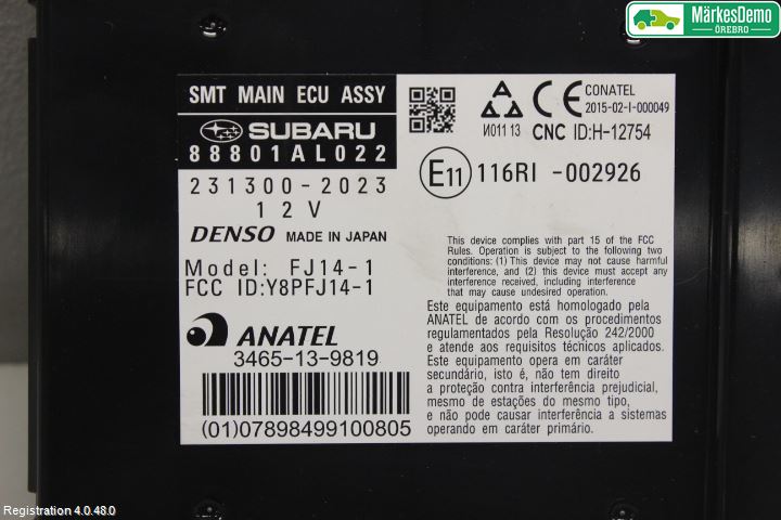 Subaru OUTBACK 15-20 Styrenhet Övrigt