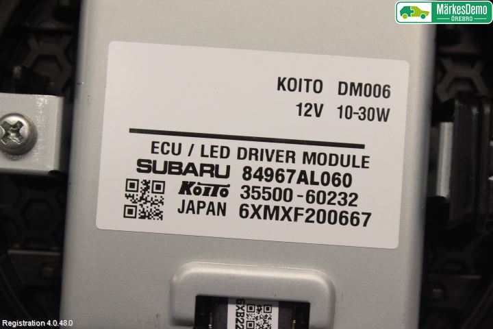 Subaru OUTBACK 15-20 Styrenhet Övrigt