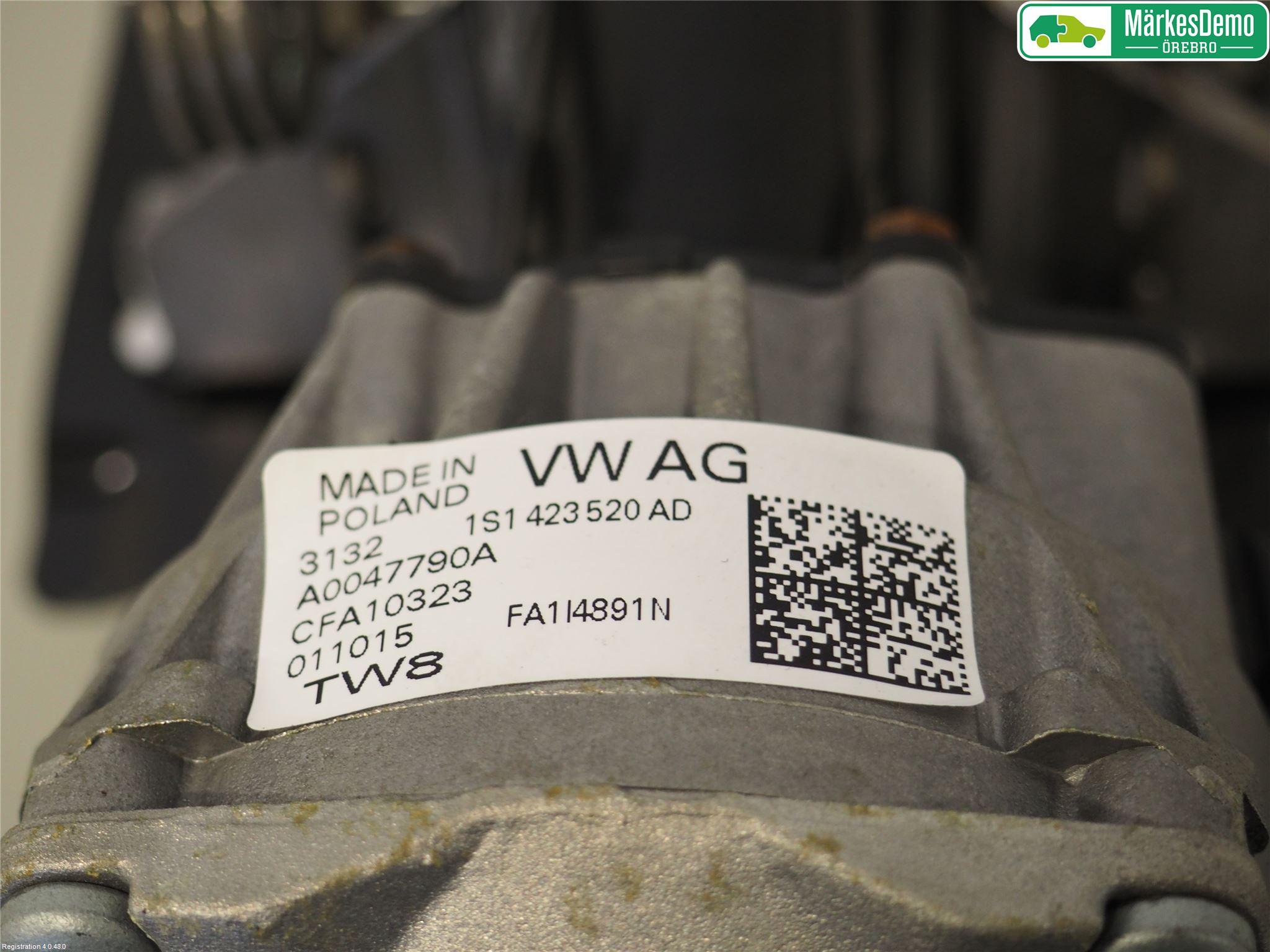 Volkswagen VW UP! / E-UP! Rattaxelagg Med Inb Servo