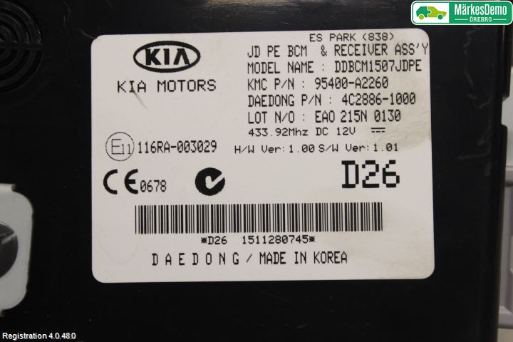 Kia CEED 12-18 Styrenhet Abs