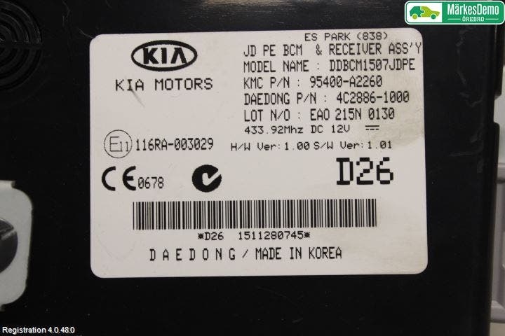 Kia CEED 12-18 Styrenhet Abs