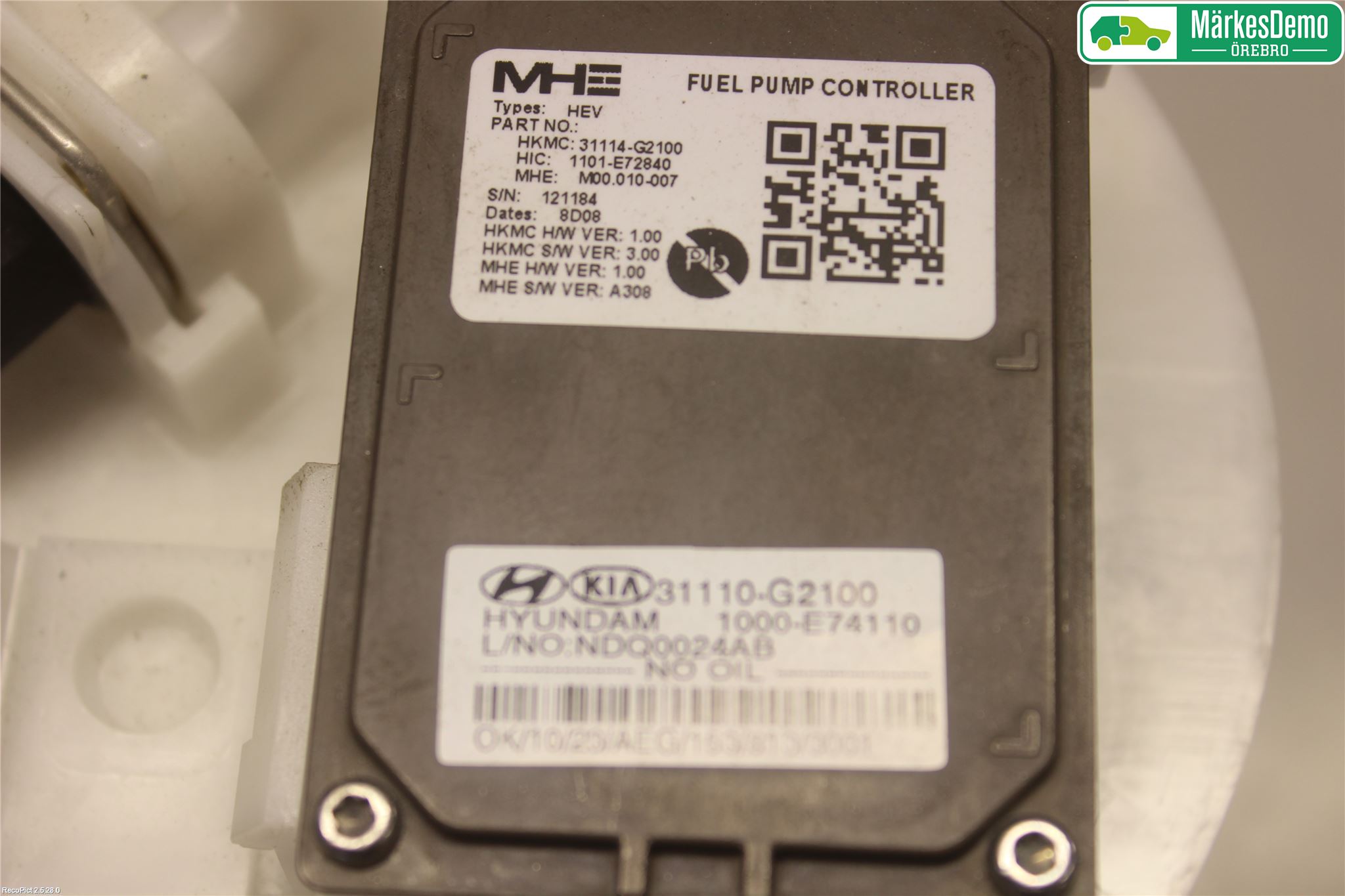 Kia NIRO (DE) 17-22 Bränslepump El