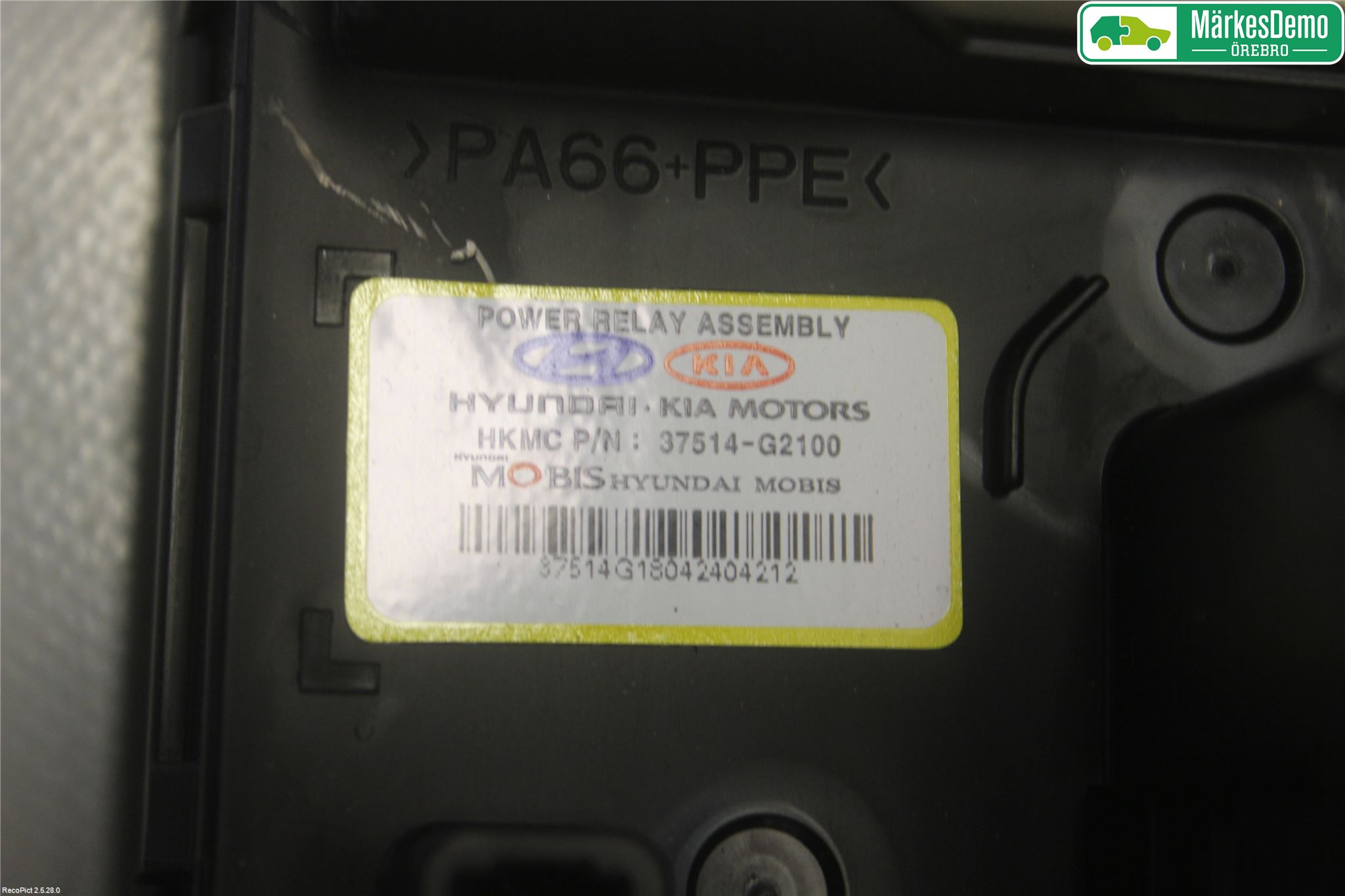 Kia NIRO (DE) 17-22 Säkringsdosa-Elcentral