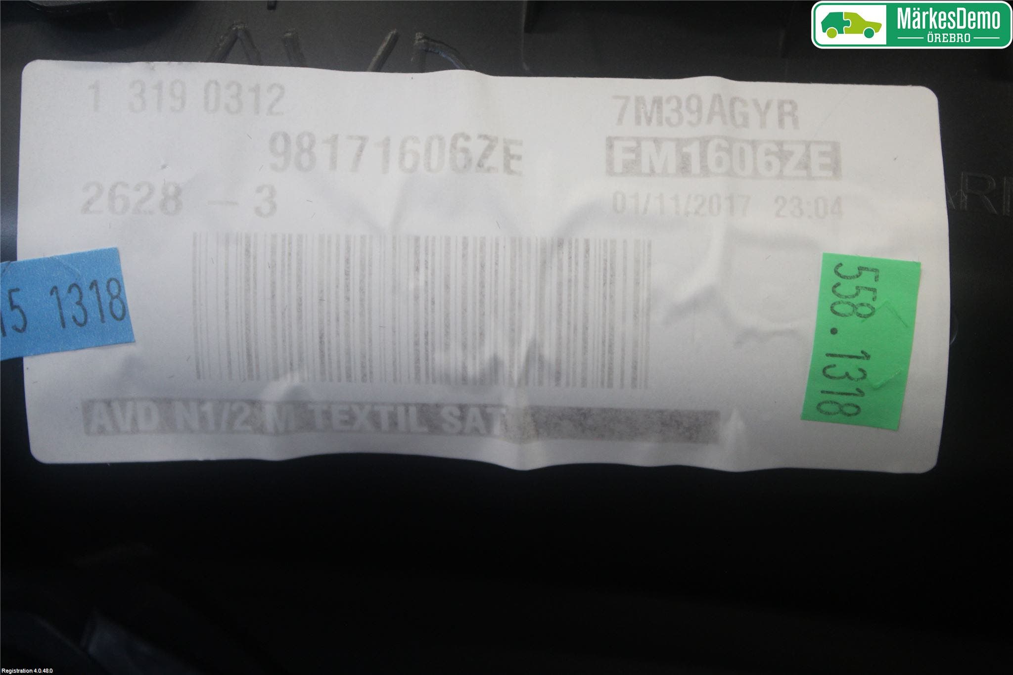 Peugeot 5008 17-24 Dörrklädsel Hö