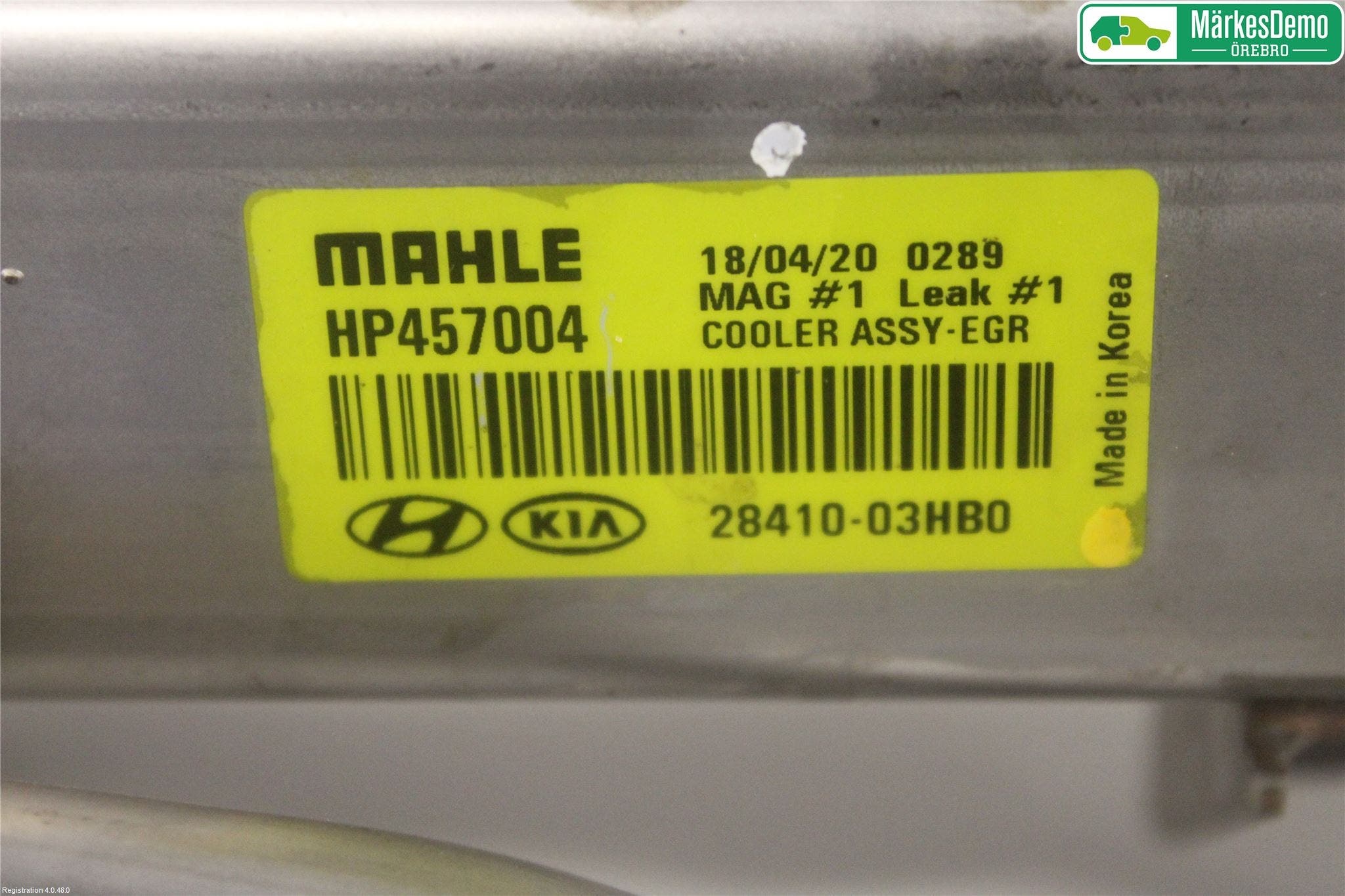 Kia NIRO (DE) 17-22 Avgaskylare