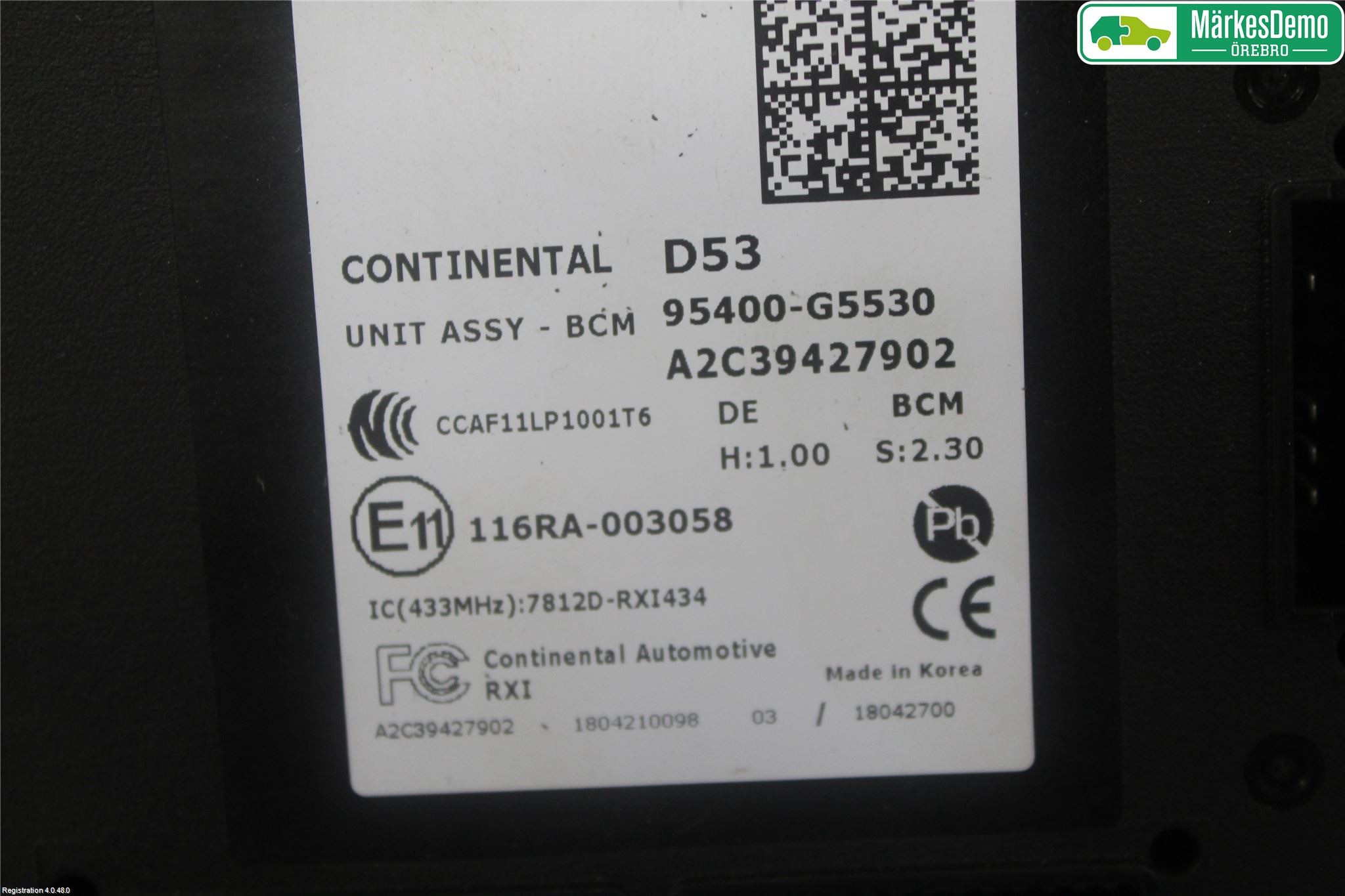 Kia NIRO (DE) 17-22 Styrenhet Övrigt