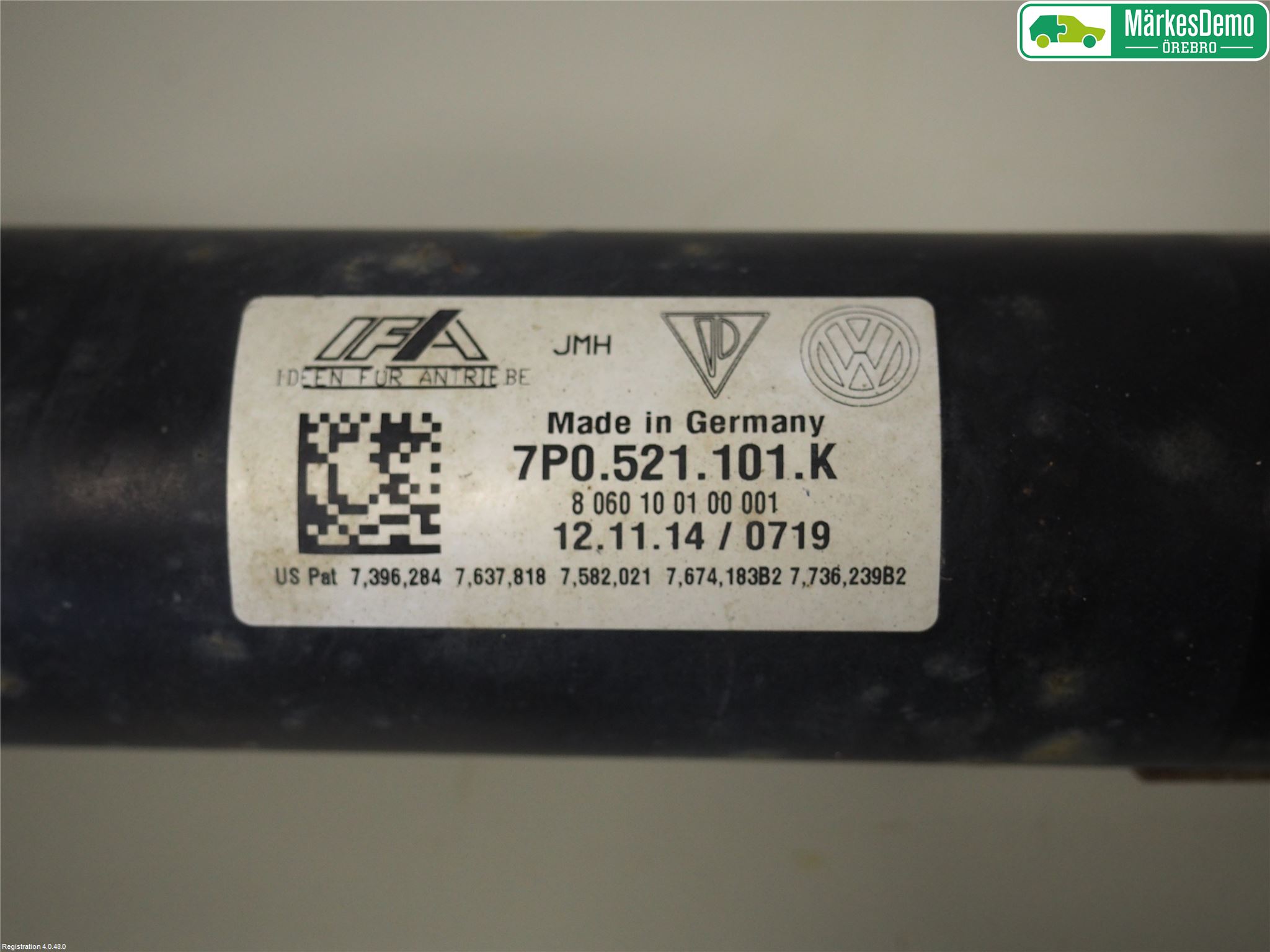 Volkswagen VW TOUAREG 7P 11-18 Mellanaxel Främre