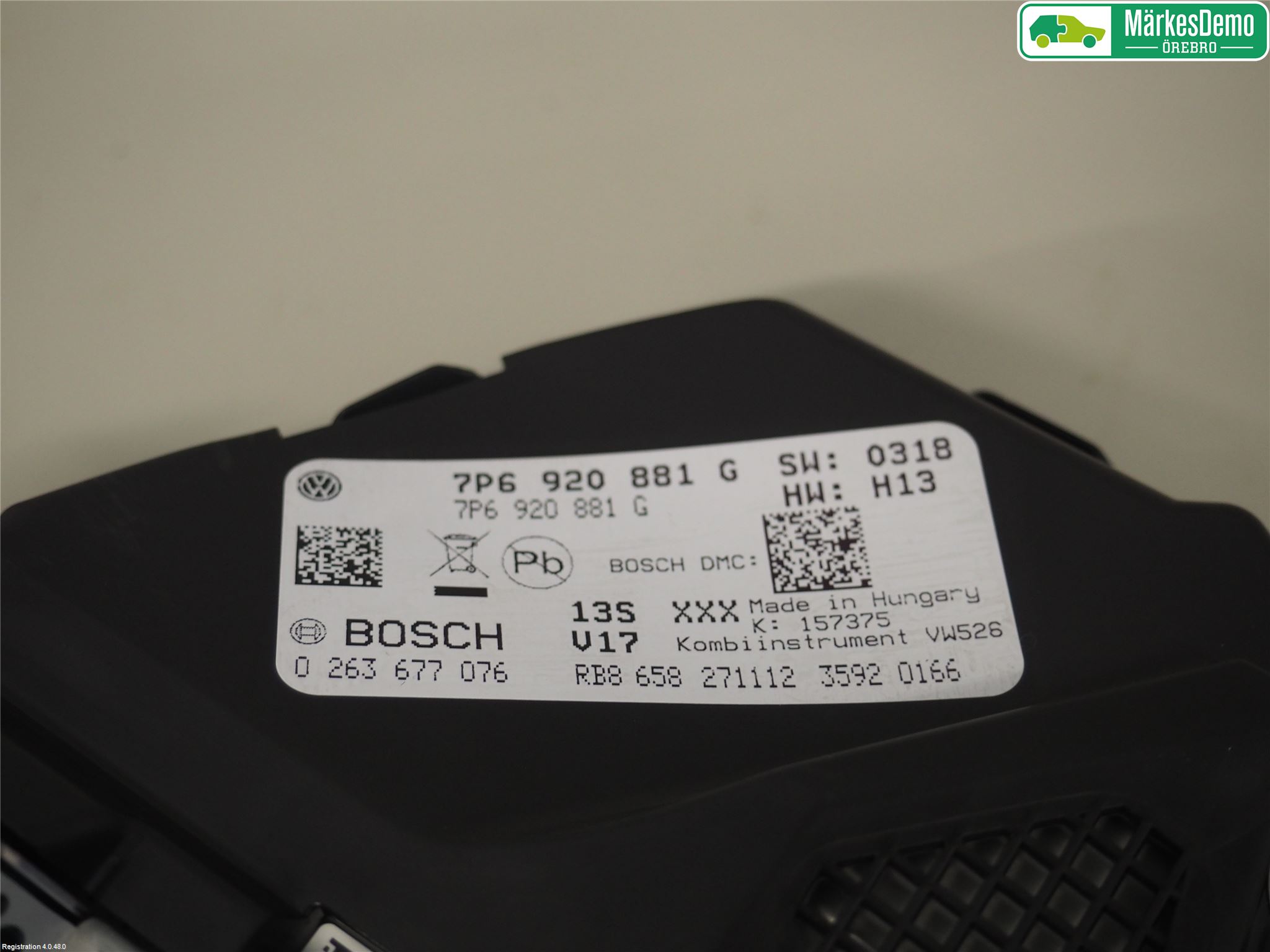 Volkswagen VW TOUAREG 7P 11-18 Instrument Komb