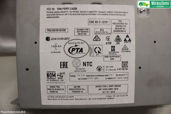 Peugeot 5008 17-24 Radio