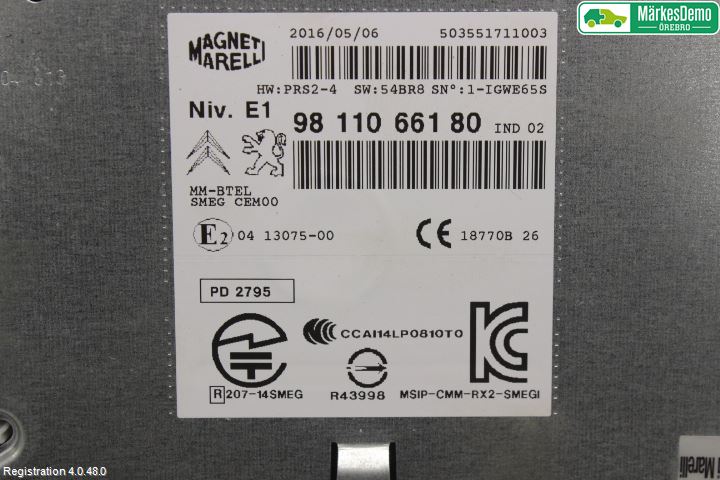 Peugeot 2008 13-20 Radio