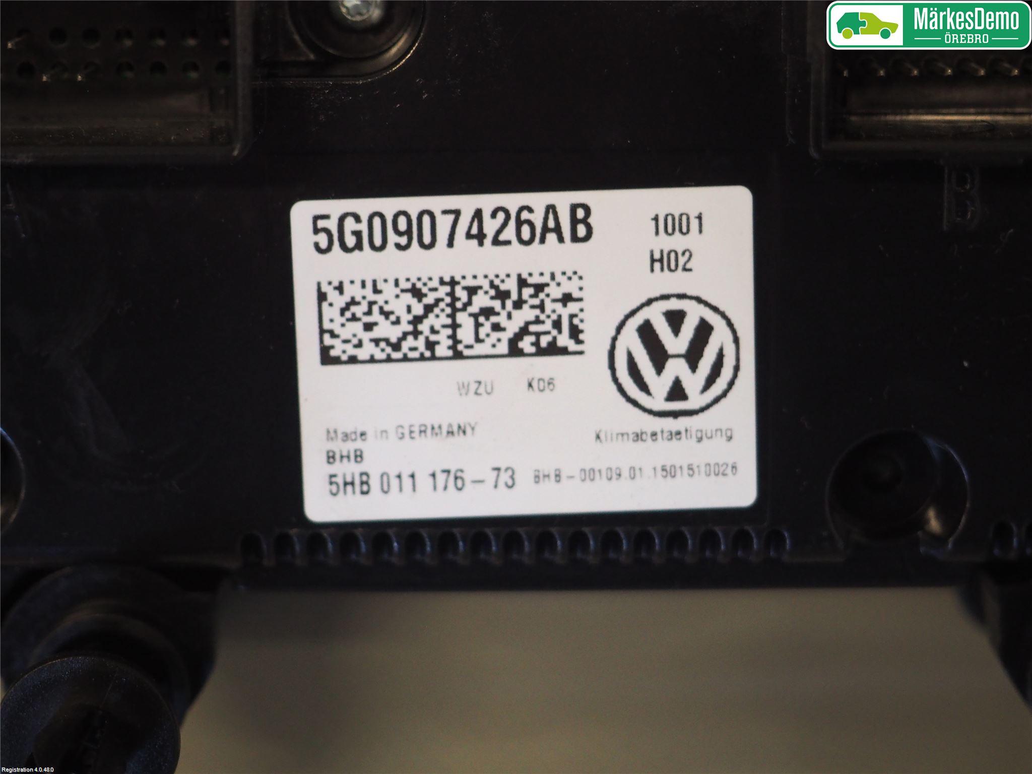 Volkswagen VW GOLF / E-GOLF VII 13-20 Ac Styrenhet Ac Manöveren