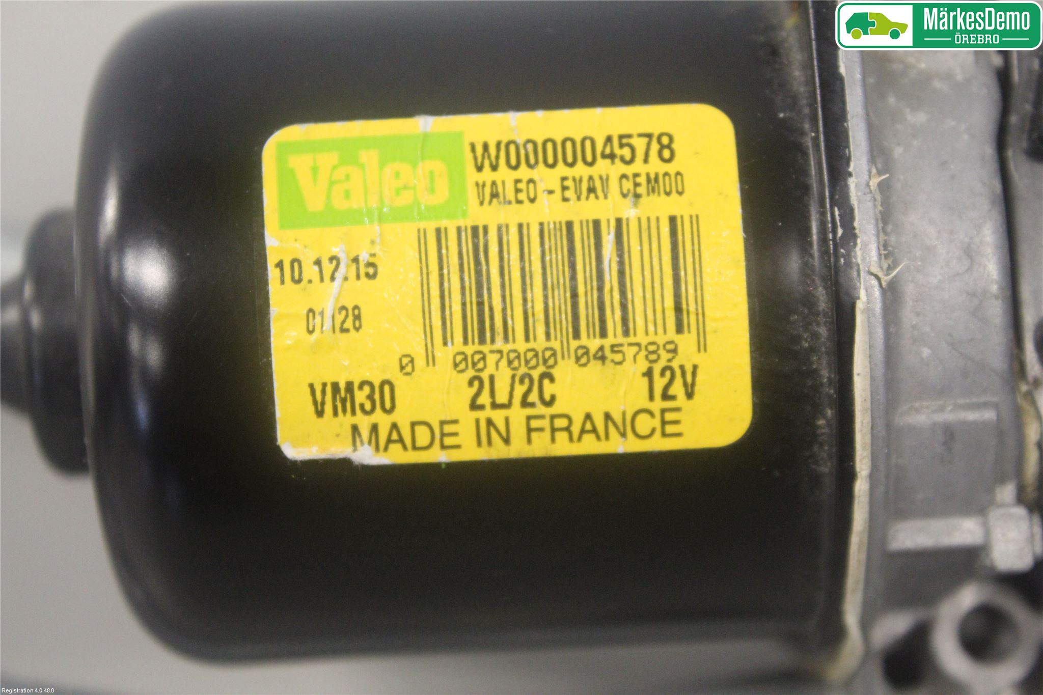 Citroen C3 10-17 Torkarmotor Vindruta