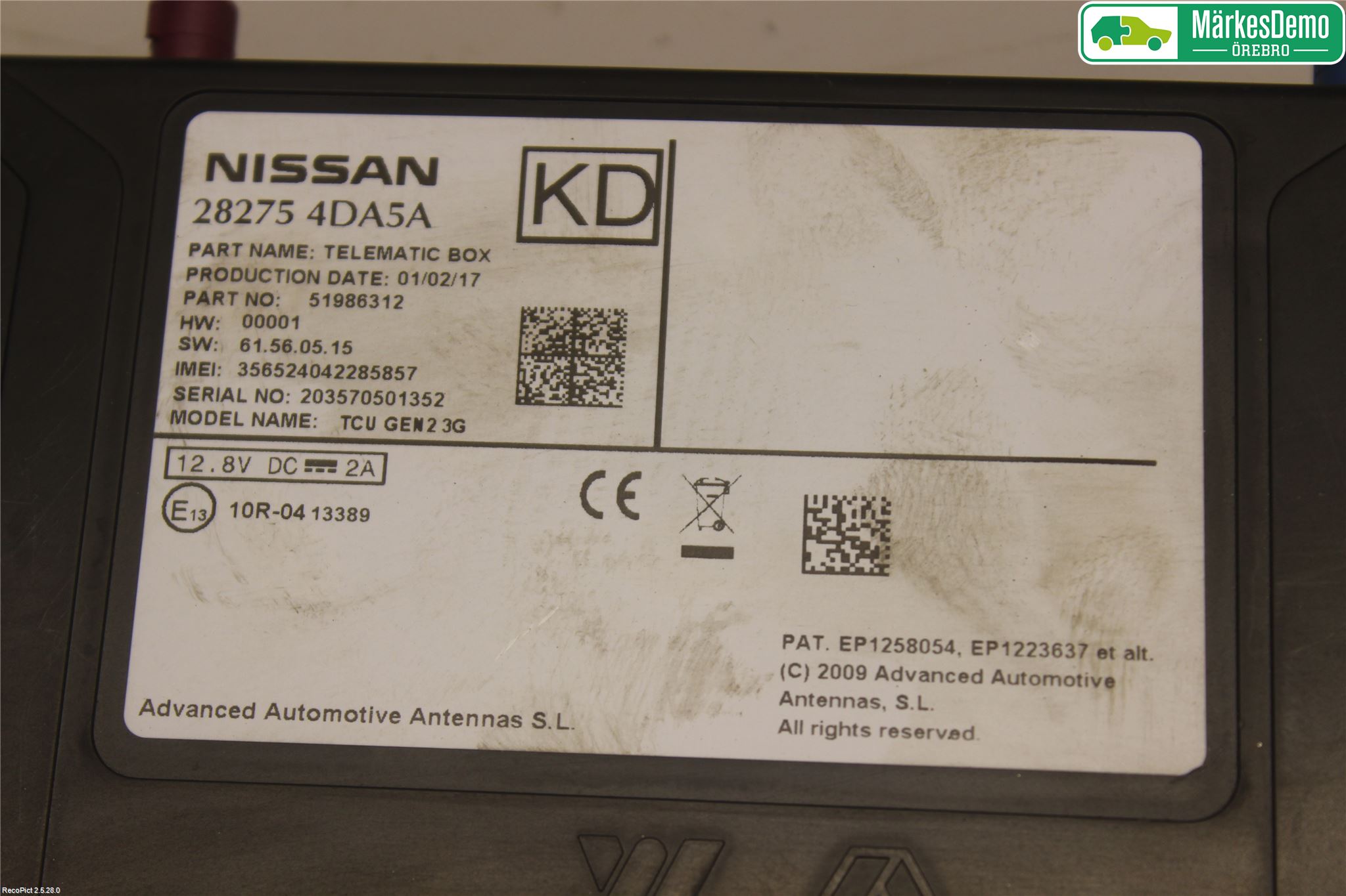 Nissan LEAF 11-17 Styrenhet Övrigt